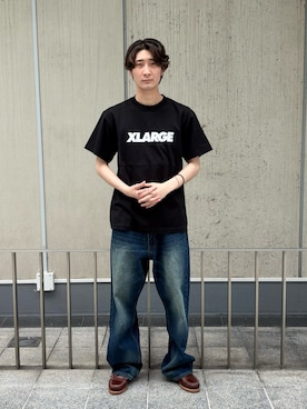 「XLARGE（エクストララージ）のアイテム」を使った、TOHMAさん（メンズ・173cm）の春コーディネート