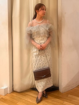 「アイテム（ドレス）」を使った、HINANO KANBARAさん（レディース・152cm）の秋コーディネート