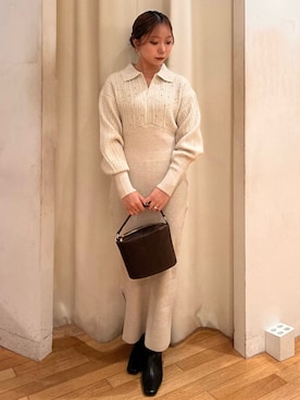 HINANO KANBARAさん（レディース・152cm）の秋コーディネート