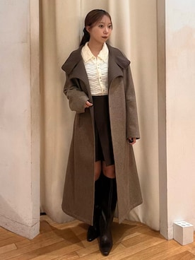 HINANO KANBARAさん（レディース・152cm）の秋コーディネート