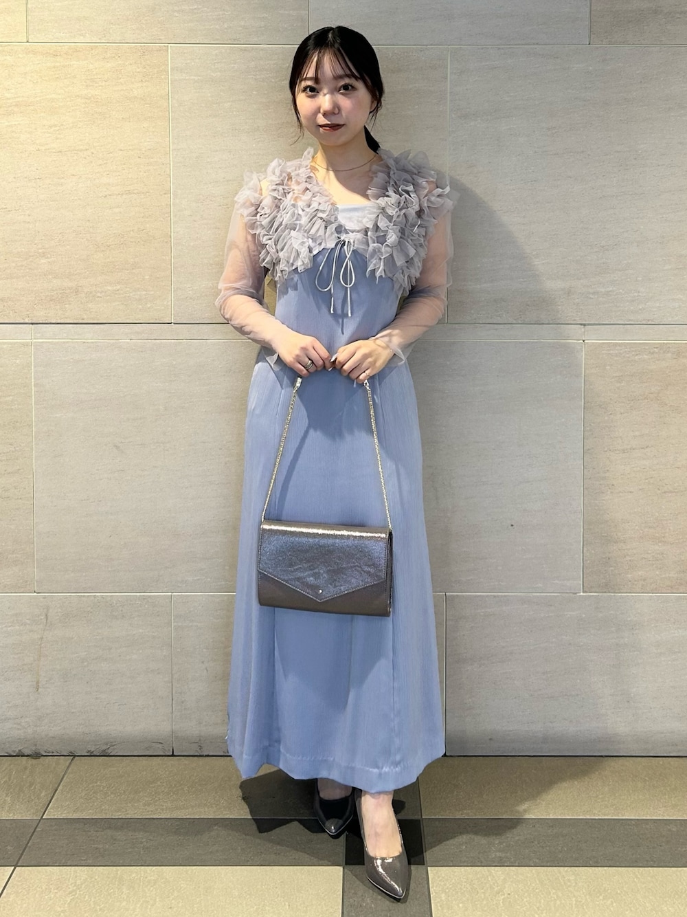 LADYチュールボレロキャミワンピースを使った人気ファッション