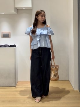 HINANO KANBARAさん(レディース・152cm)の夏コーディネート