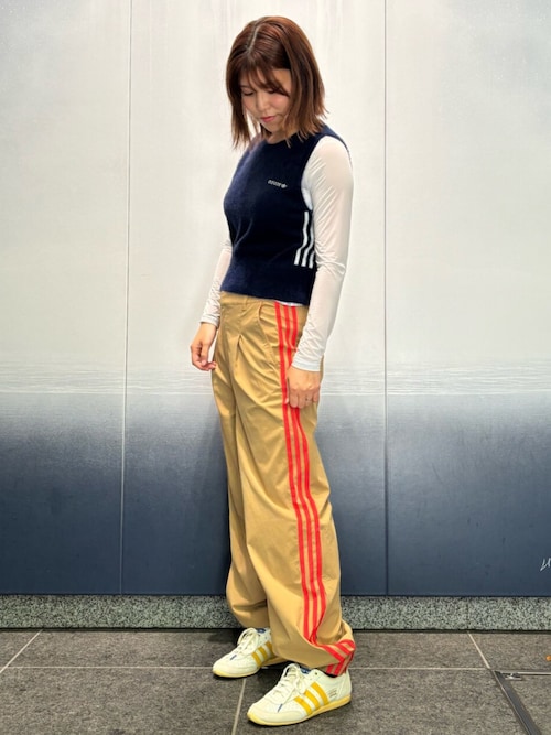 セール】アディカラー シアー スリーストライプス 長袖Tシャツ