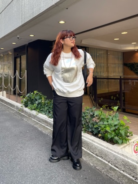 「アイテム（スウェット）」を使った、kana18sさん（レディース・158cm・20代）の秋コーディネート