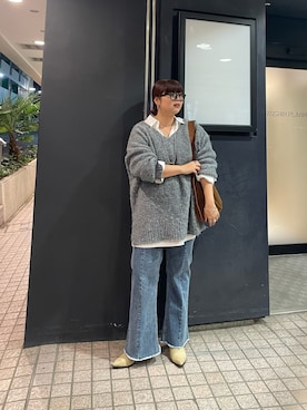 「アイテム（ニット/セーター）」を使った、kana18sさん（レディース・158cm・30代）の秋コーディネート