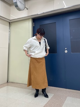 「アイテム（イエロー系）」を使った、kana18sさん（レディース・158cm・30代）の秋コーディネート