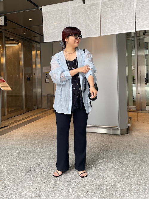 kana__18sセレクト】-3kg裾スリットフレアリブパンツ（その他パンツ