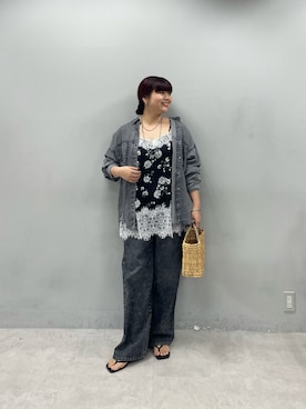 「Remind me and forever（リマインドミーアンドフォーエバー）のアイテム」を使った、kana18sさん（レディース・158cm）の春コーディネート