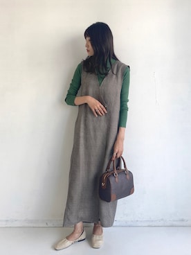 「アントマリーズ」｜「アイテム（ワンピース）」を使った、RIHOさん（レディース・160cm）の夏コーディネート