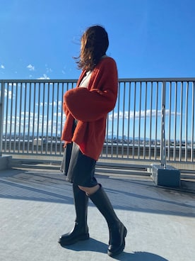「アントマリーズ」｜「アイテム（トップス）」を使った、RIHOさん（レディース・160cm）の秋コーディネート