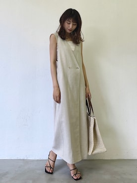 「アントマリーズ」｜「アイテム（ワンピース）」を使った、RIHOさん（レディース・160cm）の夏コーディネート