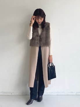 「アントマリーズ」｜「アイテム（その他）」を使った、RIHOさん（レディース・160cm）の秋コーディネート