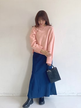 「アントマリーズ」｜「アイテム（その他）」を使った、RIHOさん（レディース・160cm）の冬コーディネート