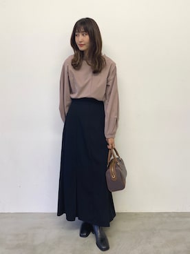 「アントマリーズ」｜「アイテム（その他）」を使った、RIHOさん（レディース・160cm）の秋コーディネート