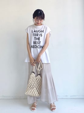 「アントマリーズ」｜「アイテム（その他）」を使った、RIHOさん（レディース・160cm）の夏コーディネート