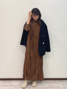 「アントマリーズ」｜「アイテム（その他）」を使った、RIHOさん（レディース・160cm）の秋コーディネート