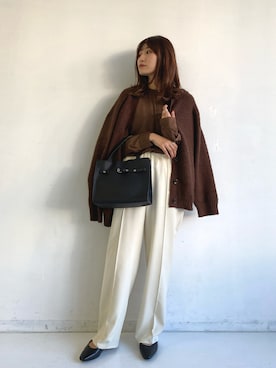 「アントマリーズ」｜「アイテム（その他）」を使った、RIHOさん（レディース・160cm）の秋コーディネート