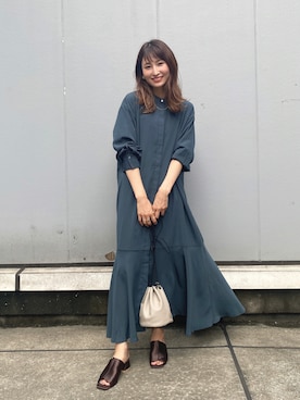 「アントマリーズ」｜「アイテム（ワンピース）」を使った、RIHOさん（レディース・160cm）の夏コーディネート