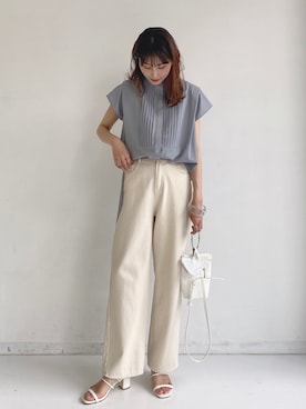 「アントマリーズ」｜「アイテム（その他）」を使った、RIHOさん（レディース・160cm）の夏コーディネート