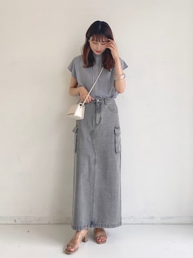 「アントマリーズ」｜「アイテム（その他）」を使った、RIHOさん（レディース・160cm）の夏コーディネート