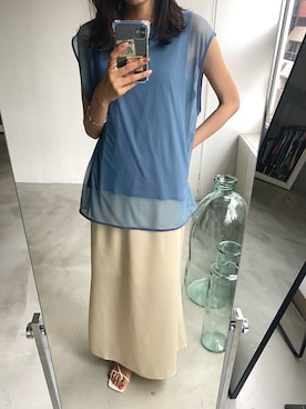 「アントマリーズ」｜RIHOさん（レディース・160cm）の夏コーディネート