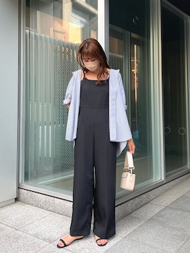 「アントマリーズ」｜「アイテム（オールインワン・サロペット）」を使った、RIHOさん（レディース・160cm）の夏コーディネート