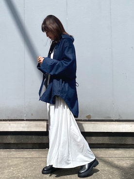 「ゴアブーツ」｜「アイテム（ジャケット/アウター）」を使った、RIHOさん（レディース・160cm）の秋コーディネート