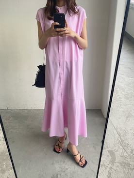 「アントマリーズ」｜「アイテム（ワンピース）」を使った、RIHOさん（レディース・160cm）の春コーディネート