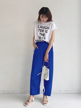 「アントマリーズ」｜「アイテム（その他）」を使った、RIHOさん（レディース・160cm）の夏コーディネート