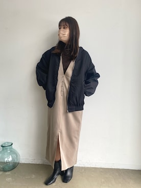 「アントマリーズ」｜RIHOさん（レディース・160cm）の秋コーディネート