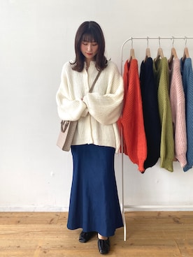 「アントマリーズ」｜「アイテム（ワンピース）」を使った、RIHOさん（レディース・160cm）の秋コーディネート