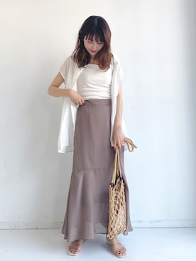 「アントマリーズ」｜「アイテム（その他）」を使った、RIHOさん（レディース・160cm）の夏コーディネート