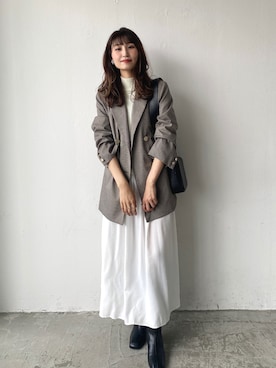 「アントマリーズ」｜「アイテム（その他）」を使った、RIHOさん（レディース・160cm）の秋コーディネート