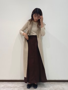 「アントマリーズ」｜「アイテム（バレエシューズ）」を使った、RIHOさん（レディース・160cm）の秋コーディネート