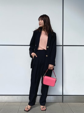 「アントマリーズ」｜「アイテム（その他）」を使った、RIHOさん（レディース・160cm）の春コーディネート