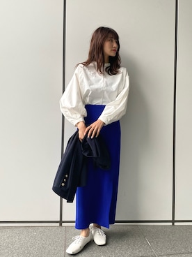 「ブラウスコーデ」｜RIHOさん（レディース・160cm）の春コーディネート