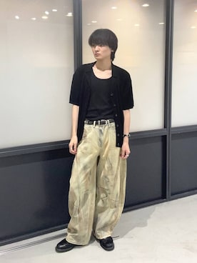 「アイテム（デニムパンツ）」を使った、ゆーごさん（メンズ・177cm）の夏コーディネート