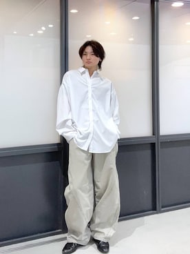 「ASCLO（エジュクロ）のアイテム」を使った、ゆーごさん（メンズ・177cm）の春コーディネート