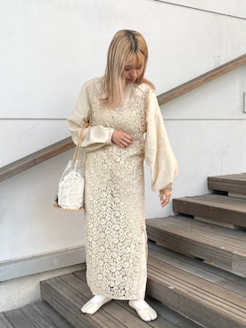 「eim（エイム）のアイテム」を使った、moeさん（レディース・154cm）の夏コーディネート