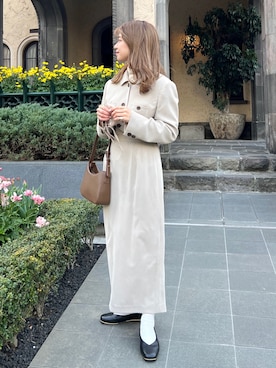 「ボストンバッグ」｜「アイテム（セットアップ）」を使った、moeさん（レディース・155cm）の春コーディネート