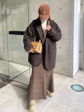 「epnok（エプノック）のアイテム（ジャケット/アウター）」を使った、moeさん（レディース・155cm）の春コーディネート