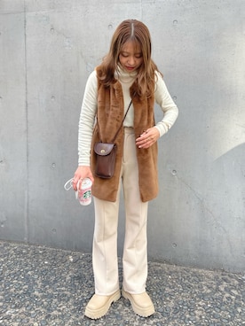 moeさん（レディース・155cm）の冬コーディネート