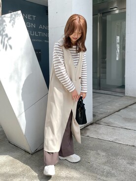 moeさん(レディース・155cm)の春コーディネート