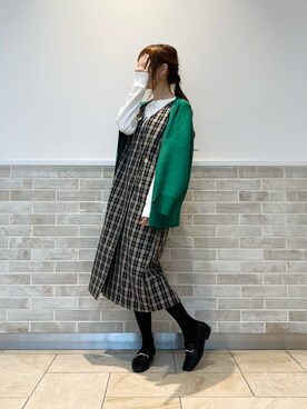 「ジレ」｜「アイテム（PC・スマホグッズ/家電）」を使った、Wendyさん（レディース・162cm）の秋コーディネート