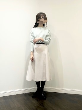 「ミントグリーン」｜「アイテム（PC・スマホグッズ/家電）」を使った、Wendyさん（レディース・162cm）の冬コーディネート