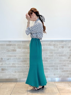 「Te chichi（テチチ）のTストラップサンダル（サンダル）」を使った、Wendyさん（レディース・162cm）の夏コーディネート