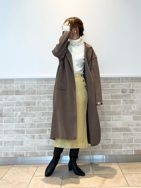 「オフィスカジュアル」｜「アイテム（PC・スマホグッズ/家電）」を使った、Wendyさん（レディース・162cm）の秋コーディネート