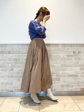 「ブーツコーデ」｜「アイテム（PC・スマホグッズ/家電）」を使った、Wendyさん（レディース・162cm）の秋コーディネート