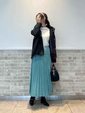 「Te chichi（テチチ）のアイテム（マウンテンパーカー）」を使った、Wendyさん（レディース・162cm）の秋コーディネート