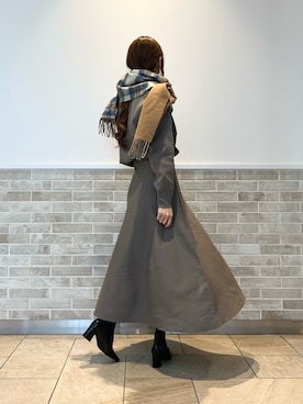 「マフラー」｜「アイテム（PC・スマホグッズ/家電）」を使った、Wendyさん（レディース・162cm）の冬コーディネート
